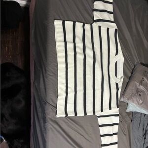 Striped Black and White Sweater